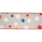 LaRibbons 2 1/2" Wired Ribbon | Red/White/Blue Stars | 10 Yard Roll